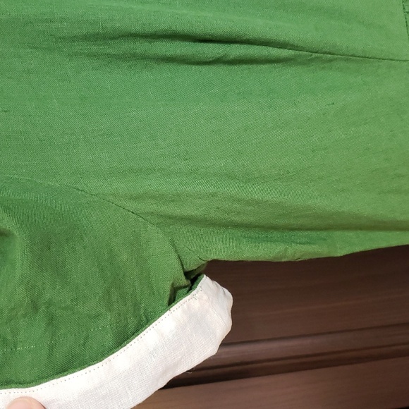 Son de Flor, Classic Dress with Garden Peter Pan Collar, Spring Green, XXL - Picture 7 of 11